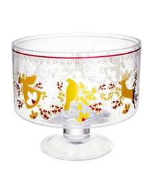White Christmas 2026 Footed Trifle Bowl 20cm Gift Boxed