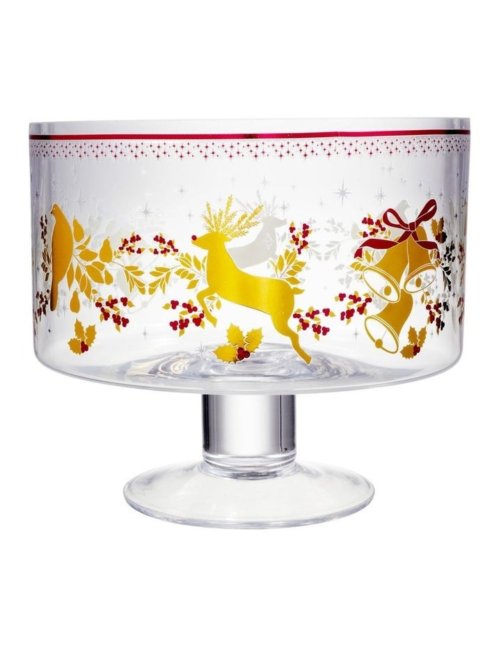 White Christmas 2026 Footed Trifle Bowl 20cm Gift Boxed