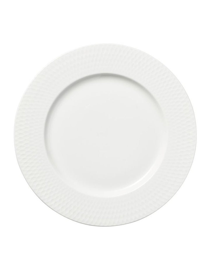 White Basics Diamonds Rim Side Plate 19cm
