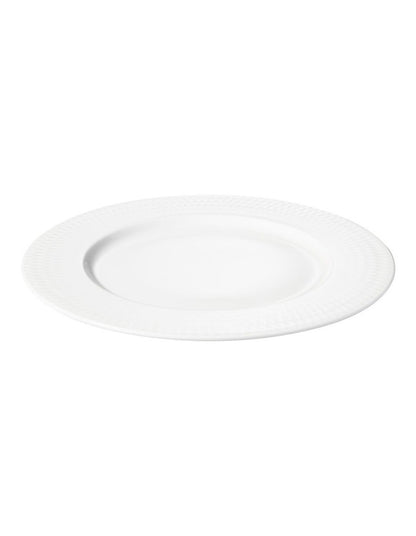 White Basics Diamonds Rim Side Plate 19cm