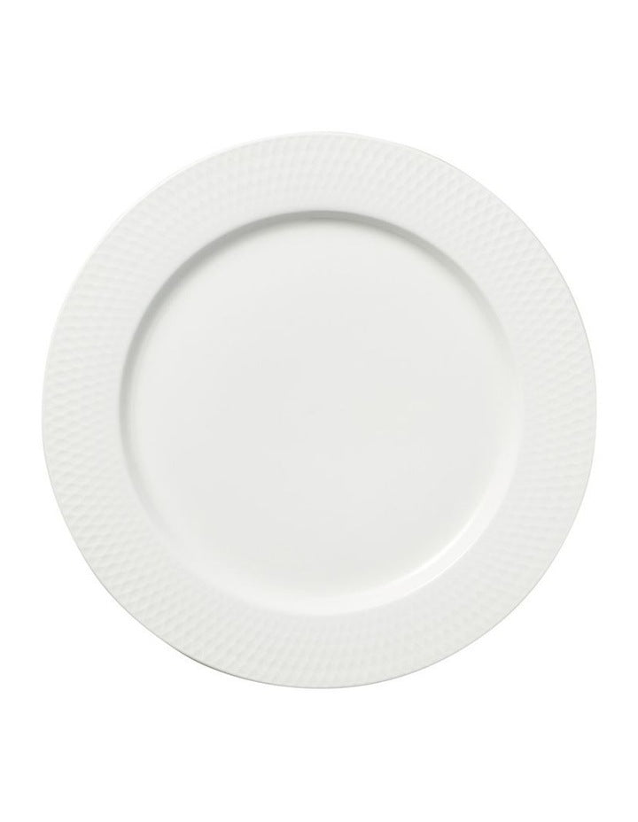 White Basics Diamonds Rim Entree Plate 23cm