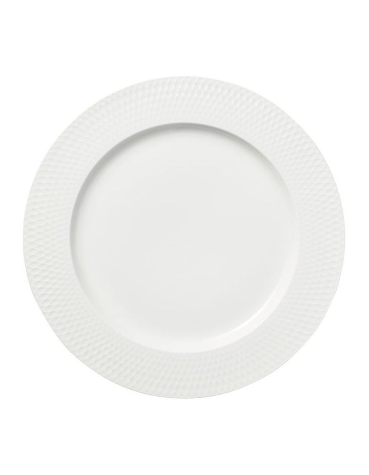 White Basics Diamonds Rim Dinner Plate 27cm