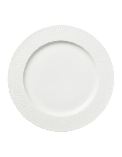 White Basics Diamonds Rim Dinner Plate 27cm