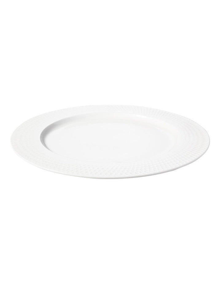 White Basics Diamonds Rim Dinner Plate 27cm