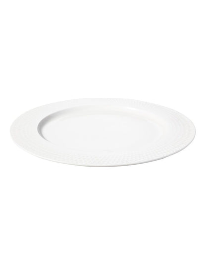 White Basics Diamonds Rim Dinner Plate 27cm