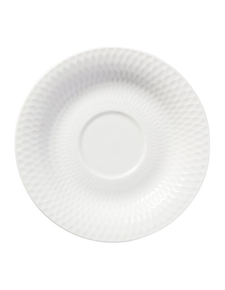 White Basics Diamonds Footed Demi Cup & Saucer 90ML