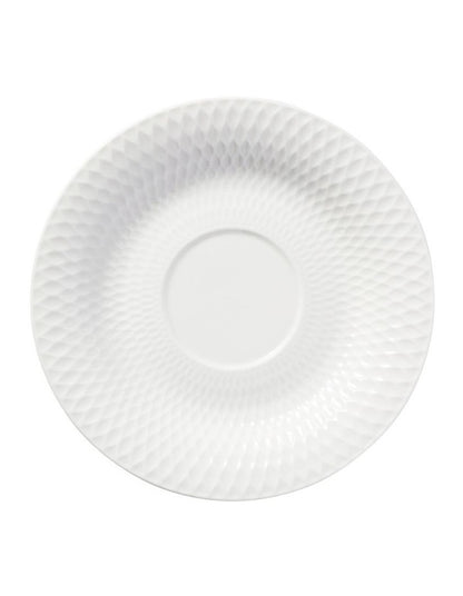 White Basics Diamonds Footed Cup & Saucer 260ML