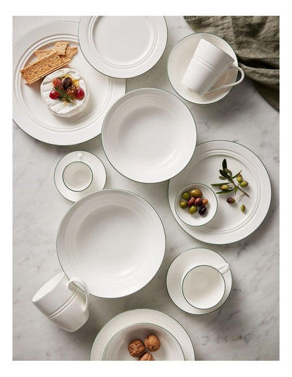 White Basics Edge Coupe Bowl Shallow 18.5x4.5cm