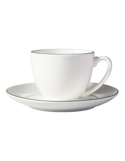 White Basics Edge Coupe Demi Cup & Saucer 90ML