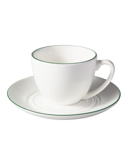White Basics Edge Coupe Demi Cup & Saucer 90ML