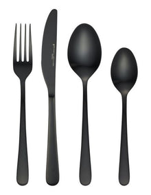 Lume 16pcs Cutlery Set Black Gift Boxed