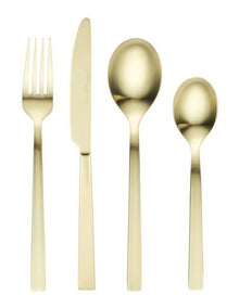 Auroline 16 Piece Cutlery Set Gift Boxed in Champagne