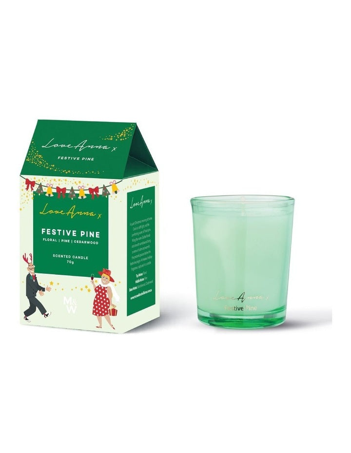 Jolly Folk Festive Pine Fragrance Candle 50g House Gift Boxed
