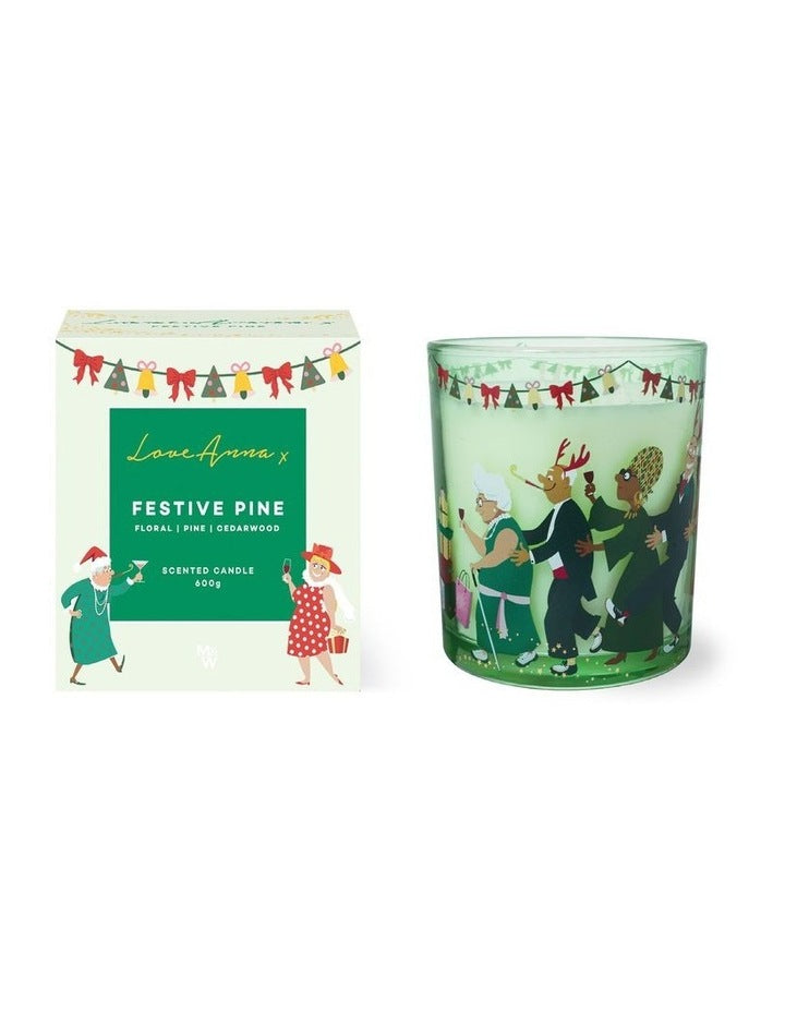 Jolly Folk Festive Pine Fragrance Candle 600g Gift Boxed