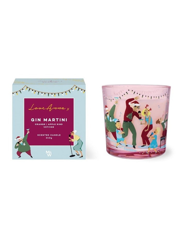 Jolly Folk Gin Martini Fragrance Candle 340g Gift Boxed