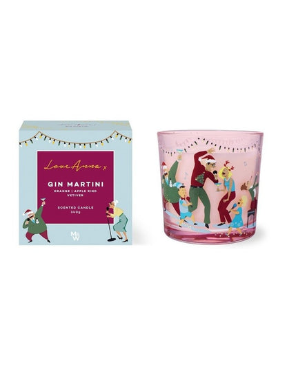 Jolly Folk Gin Martini Fragrance Candle 340g Gift Boxed