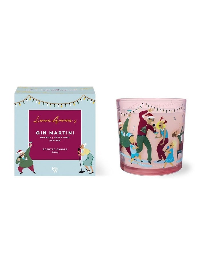 Jolly Folk Gin Martini Fragrance Candle 600g Gift Boxed