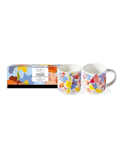 Prudence De Marchi Dancing Flowers Candle & Mug Giftset 180g & 350ML GB