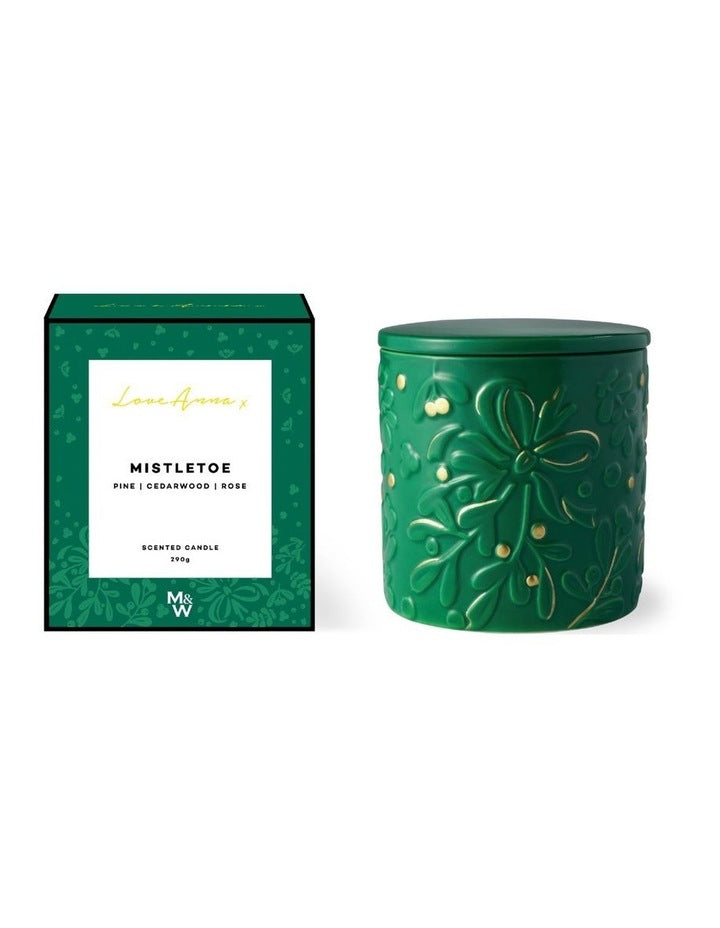 Botanika Christmas Fragrance Candle 290g Mistletoe Gift Boxed