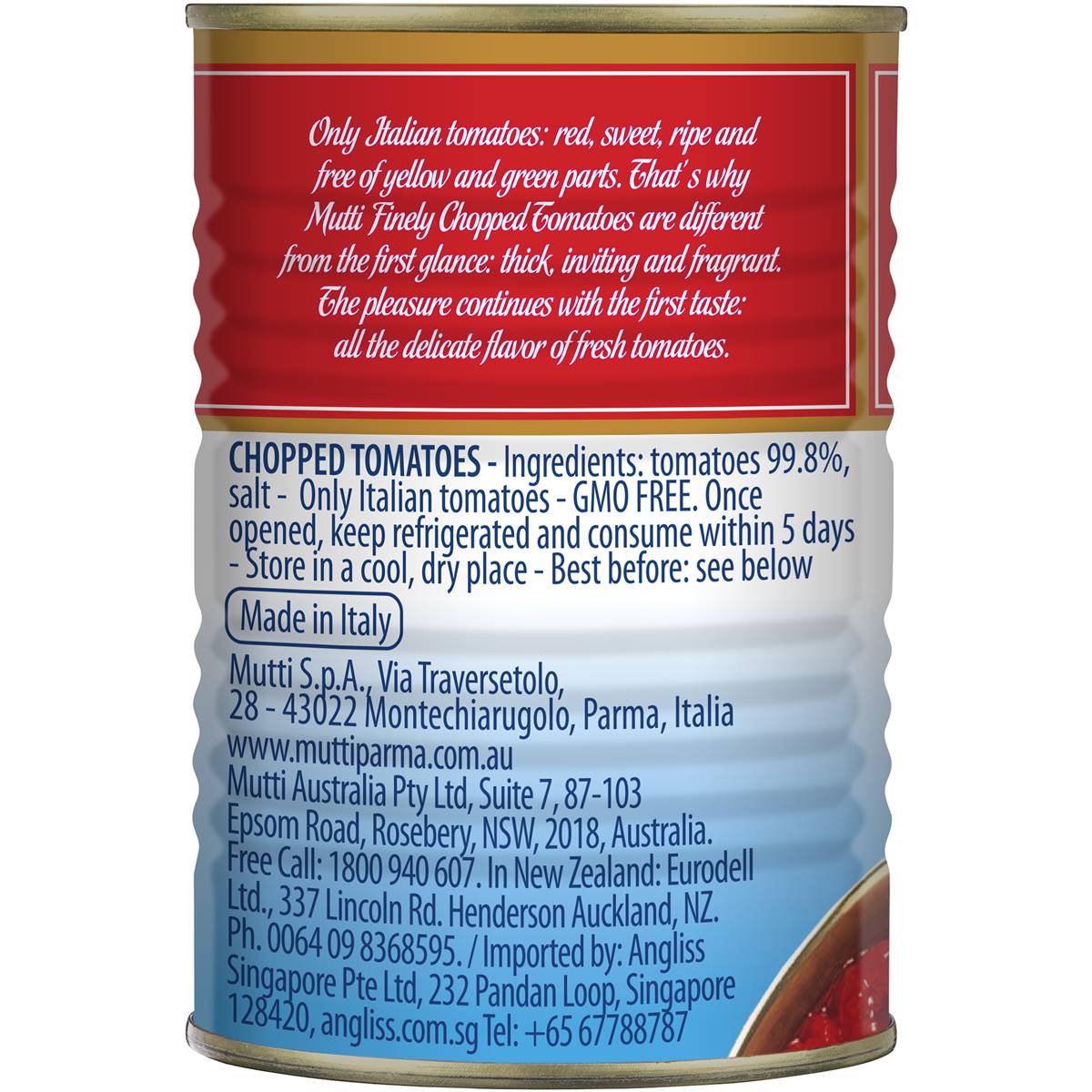 Mutti Polpa Finely Chopped Tomatoes 400g