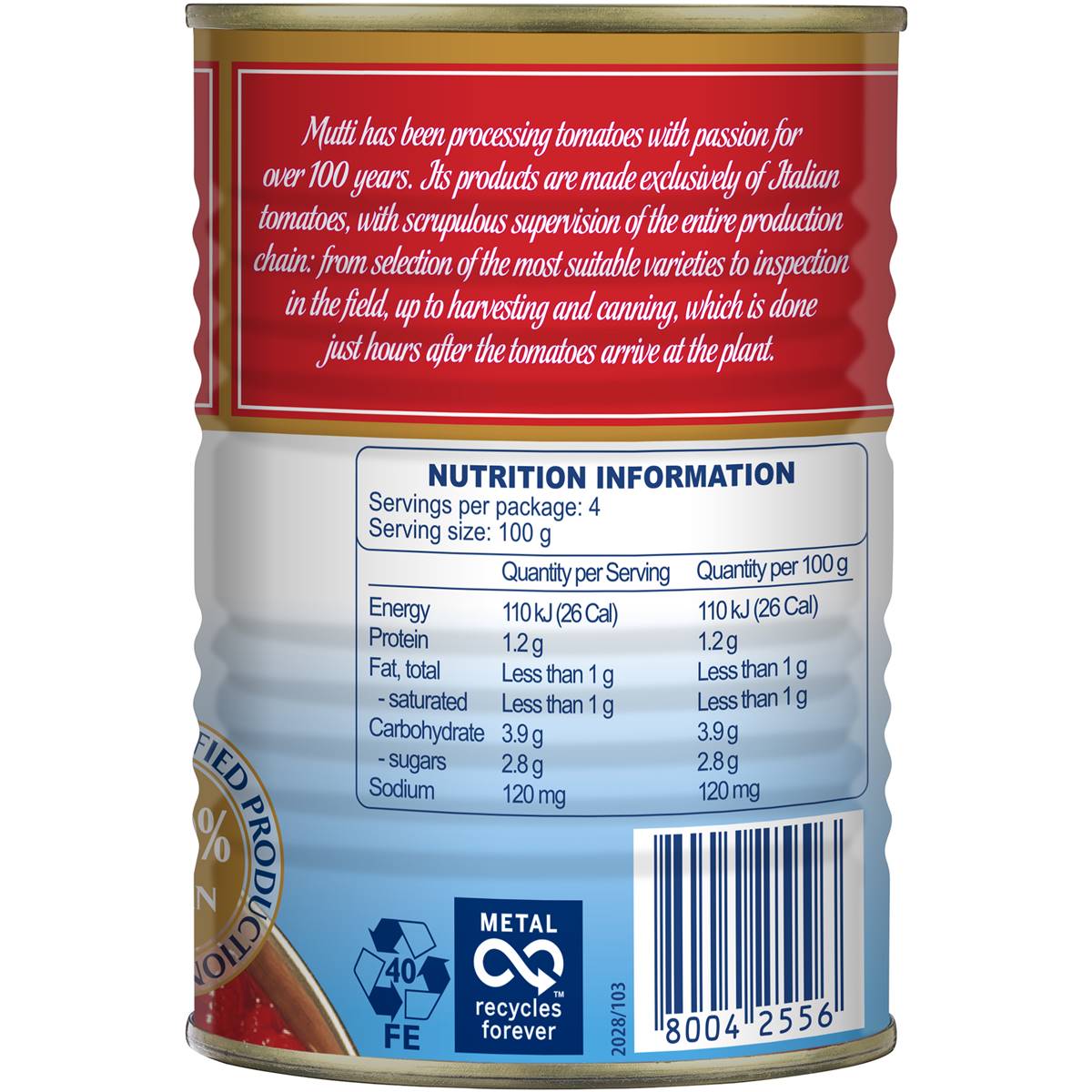 Mutti Polpa Finely Chopped Tomatoes 400g