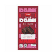 COLES BELGIAN BLOCK CHOCOLATE DARK 200G