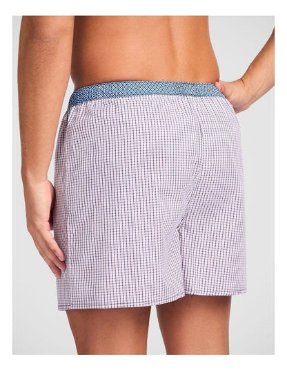 5 Pack Geo Contrast Cotton Woven Boxer