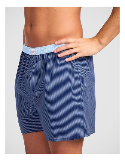 5 Pack Geo Contrast Cotton Woven Boxer