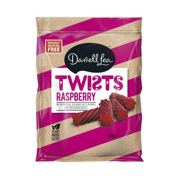 DARRELL LEA TWISTS RASPBERRY 280 GRAM