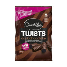 DARRELL LEA TWISTS DARK CHOCOLATE LIQUORICE 200 GRAM