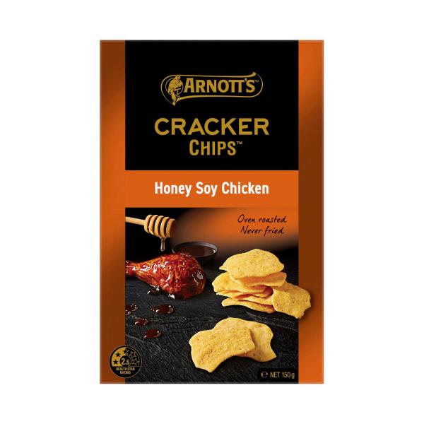 ARNOTS CRACKER CHIPS:HONEY SOY CHICKEN:.:150 GRAM