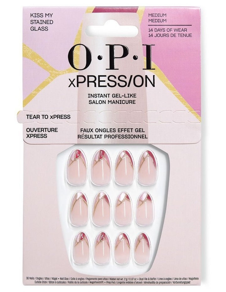 OPI xPRESS/ON Kiss My Stained Glass
