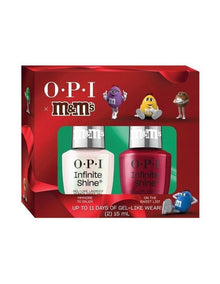 OPI x M&M's Collection Infinite Shine Duo Gift Set - Mmmore to Enjoy, On The Sweet List  2x15ml