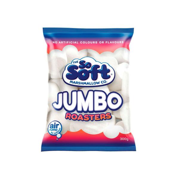 THE SO SOFT MARSHMALLOW CO MARSHMALLOWS:JUMBO ROASTER:.:300 GRAM