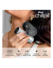 Shark ChillPill 3-in-1 Personal Cooling System in Charcoal, FA022ANZ