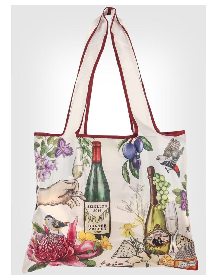 Foldable Shopper Bag Vineyard Visions