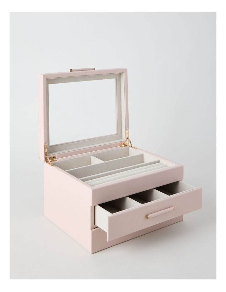 Large Wrapped Jewellery Box in Blush