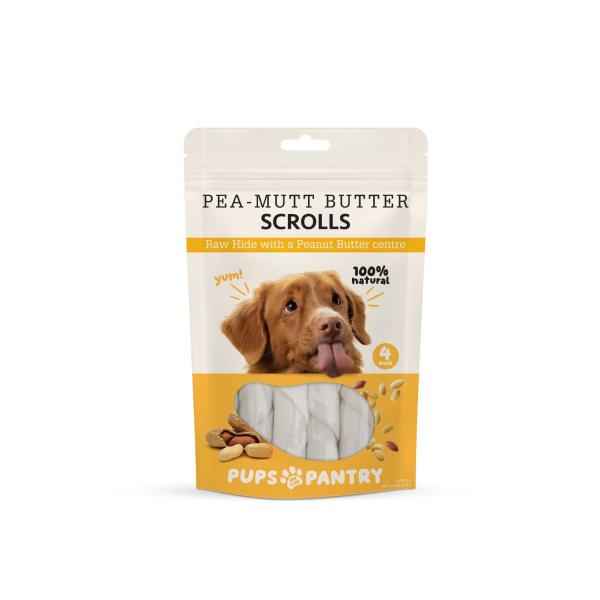 Peamutt-Butter Scrolls Chew Sticks Dog Treat