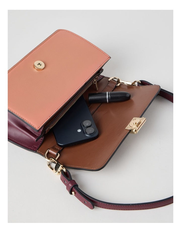 Lyon Shoulder Bag in Rose Combo