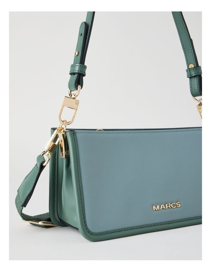 Lucerne Shoulder Bag in Peacock Green