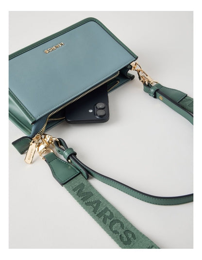 Lucerne Shoulder Bag in Peacock Green