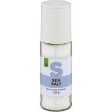 Woolworths Sea Salt Refillable Grinder 250g