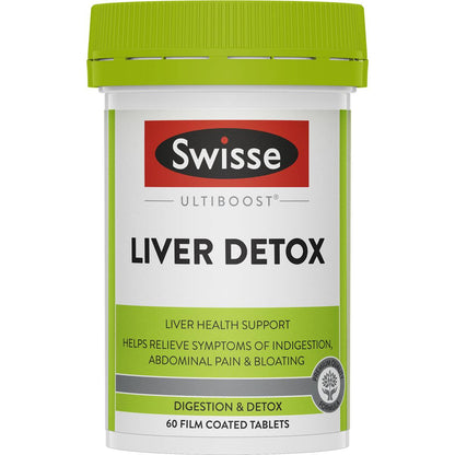 Swisse Ultiboost Liver Detox Tablets For Digestiive Health 60 pack