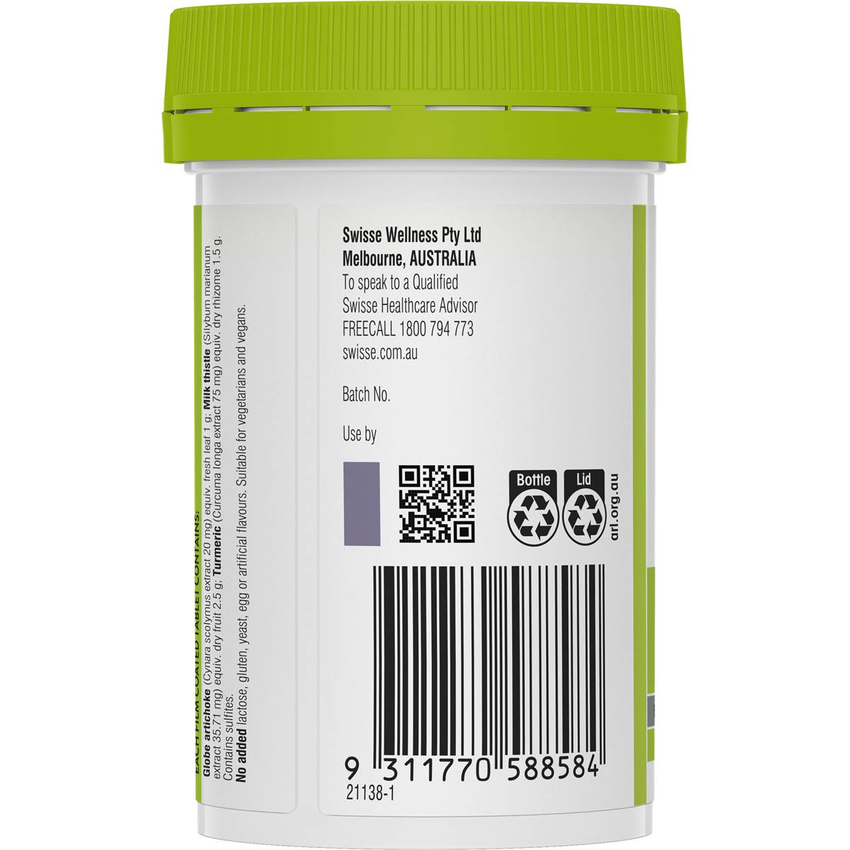 Swisse Ultiboost Liver Detox Tablets For Digestiive Health 60 pack