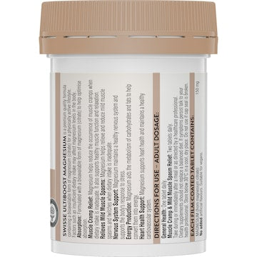 Swisse Ultiboost Magnesium Tablets 60 pack