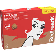 Redheads Natural Firelighter Cubes 64 Pack