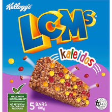 Kellogg's LCMs Kaleidos Rice Bubbles Snack Bars 5 pack