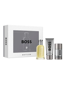 Bottled Eau de Toilette, Shower Gel, and Deodorant Stick for Men Trio Gift Set