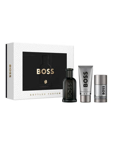 Bottled Parfum, Shower Gel, and Deodorant Stick for Men Trio Gift Set