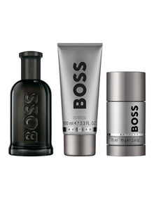 Bottled Parfum, Shower Gel, and Deodorant Stick for Men Trio Gift Set